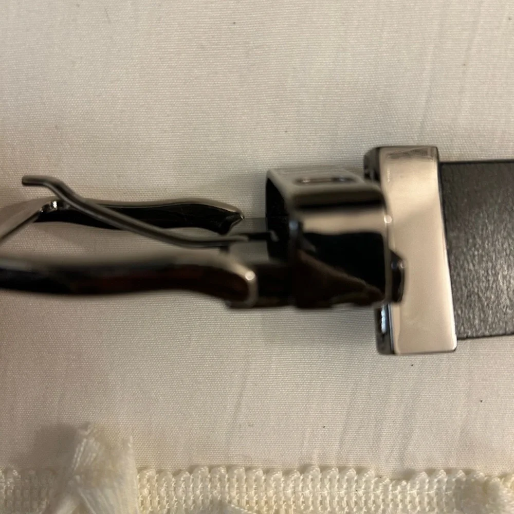 Men’s Argentina Swivel Buckle Reversible Black to Brown Belt